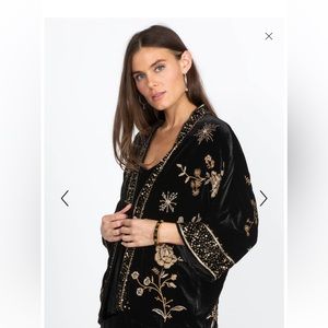 JOHNNY WAS Ally Velvet Kimono size large